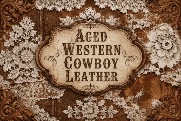 Aged Western Cowboy Leather: A Typeface Rooted in the American Frontier