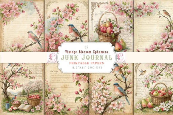Bringing Timeless Charm to Modern Crafts: The Vintage Blossom Ephemera Junk Journal
