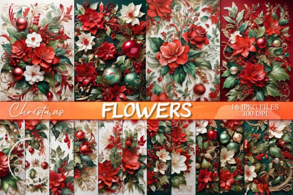 Classic Christmas Flower Card Background: A Designer's Guide
