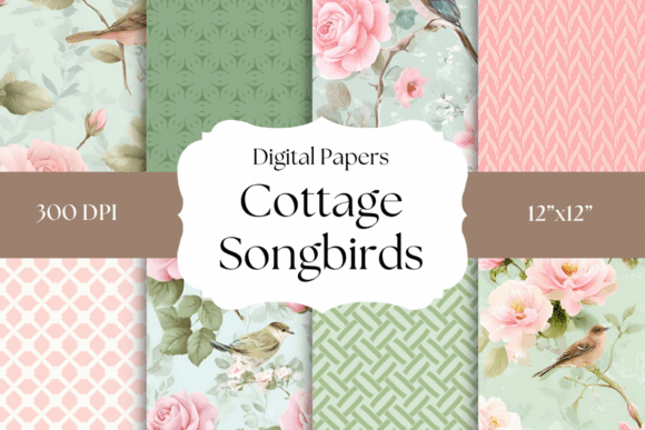 Cottage Songbirds: Vintage Papers for Your Projects