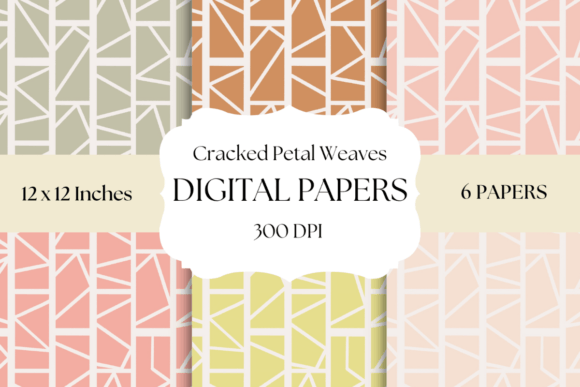 Cracker Petal Weaves: Textured Digital Papers for Modern Design