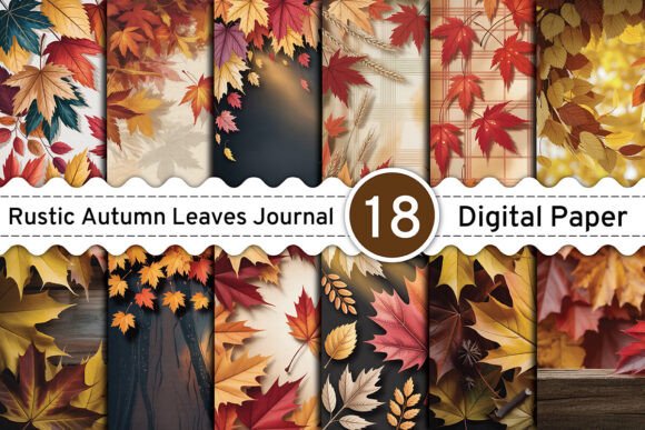 Embrace Autumn's Charm with Digital Paper Packs