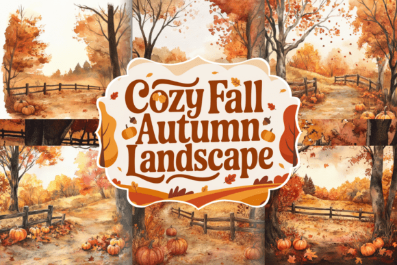 Embrace Rustic Charm with Cozy Fall Autumn Landscape