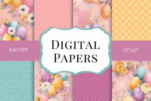 Embrace Spring: Using Easter Pastel Digital Papers Creatively