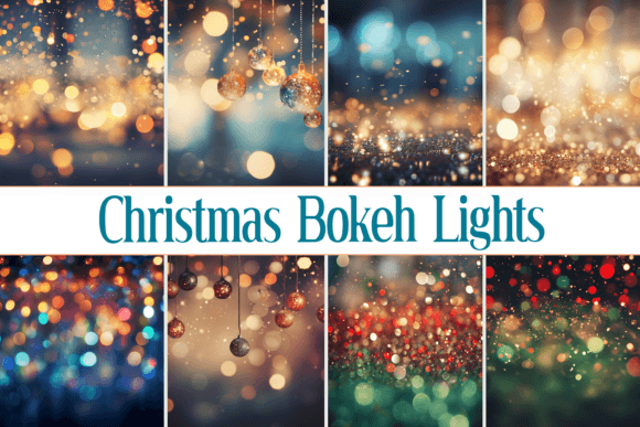 Enchanting Christmas Bokeh Lights Backgrounds for Your Projects