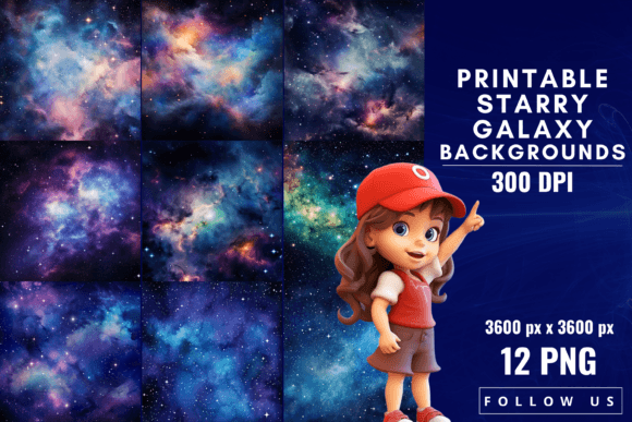 Printable Starry Galaxy Background: Your Cosmic Canvas