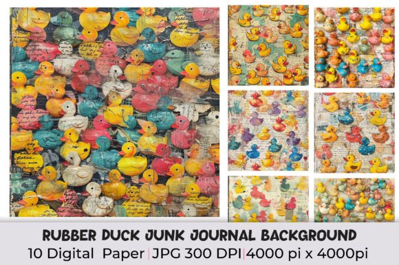 Rubber Duck Junk Journal Background: Beyond the Toybox