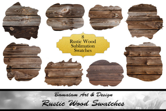 Rustic Wood Sublimation Swatches: Perfect for Autumn Crafts