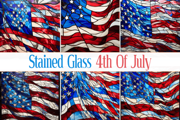 Stained Glass Patriotic: A Digital Collection for Bold Design