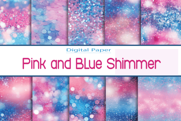 Unleashing Creativity with Pink and Blue Shimmer