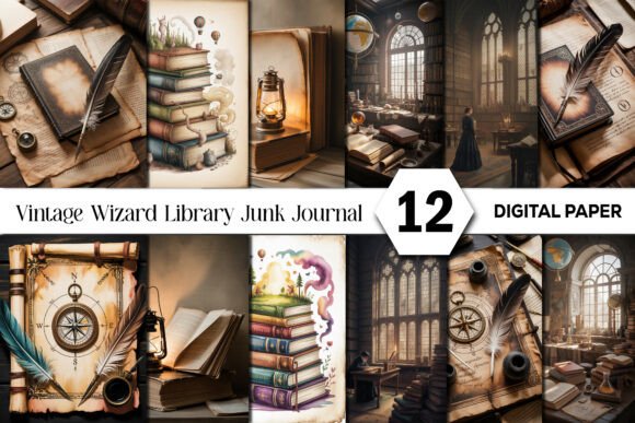 Unlocking the Wizard Library Junk Journal Aesthetic
