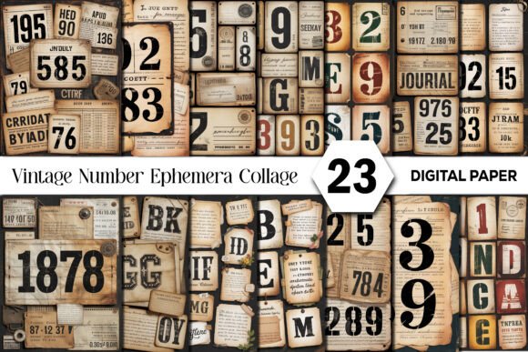 Unlocking Timeless Charm: Vintage Number Ephemera Junk Journal
