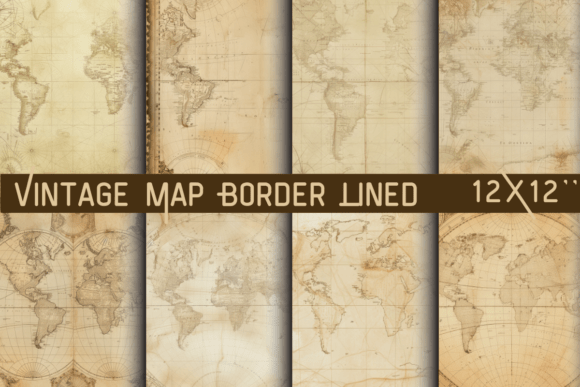 Vintage Map Border Lined Paper: An Explorer's Toolkit