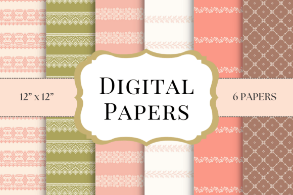 Warmth and Texture: Using Folk Lace Digital Papers in Design