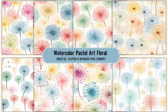 Watercolor Pastel Art Florals: Your Go-To Background Asset